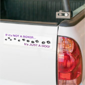 Boxer Dog Bumpersticker (Op Truck)