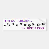 Boxer Dog Bumpersticker (Voorkant)