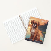 Boxer Dog by Lake Notitieboek (Binnen)