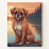 Boxer Dog by Lake Notitieboek (Achterkant)