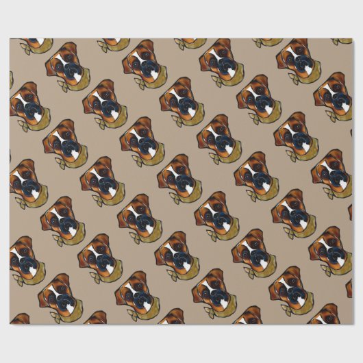 Boxer Dog Cadeaupapier (Vlak)
