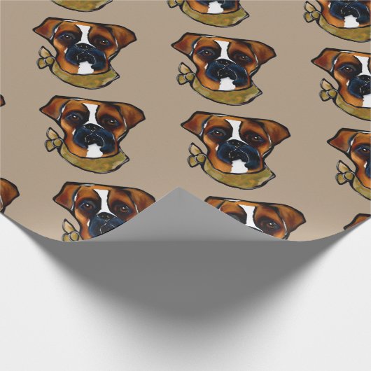 Boxer Dog Cadeaupapier (Hoek)