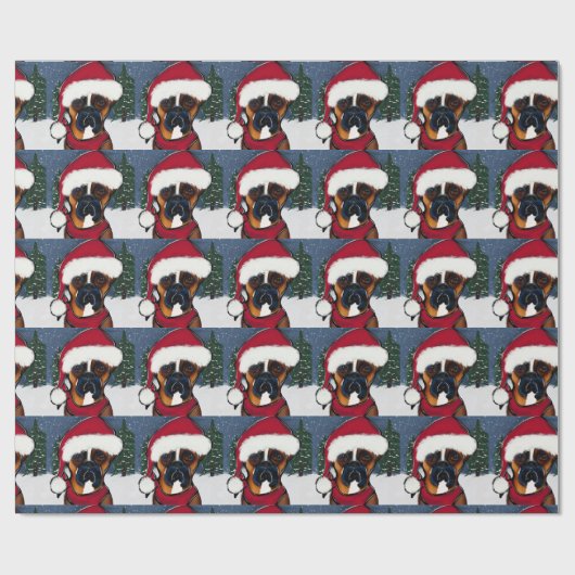 Boxer Dog Cadeaupapier (Vlak)