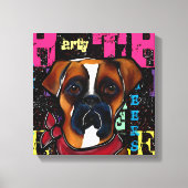 Boxer Dog Canvas Afdruk (Voorkant)
