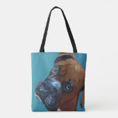 Boxer Dog Canvas tas (Achterkant)