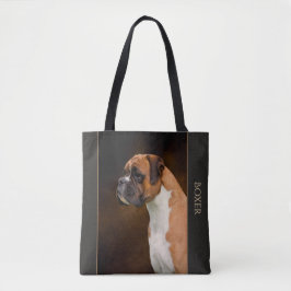 Boxer Dog Canvas tas