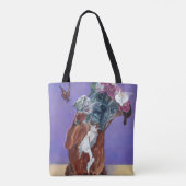 Boxer Dog Canvas tas (Achterkant)