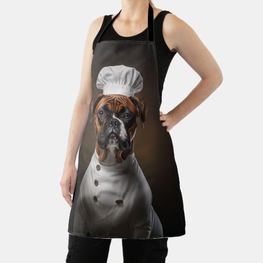Boxer Dog Chef Schort (Insitu)