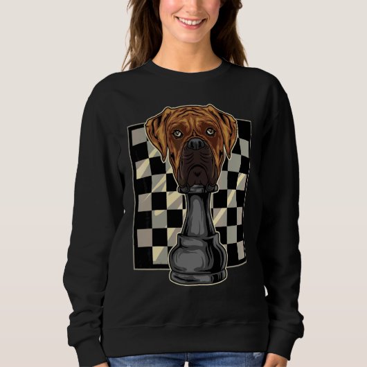 Boxer Dog Chess Trui (Voorkant)