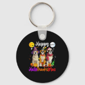 Boxer Dog Christmas Thanksgiving Happy Halloween  Sleutelhanger (Voorkant)