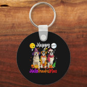 Boxer Dog Christmas Thanksgiving Happy Halloween  Sleutelhanger (Voorkant)