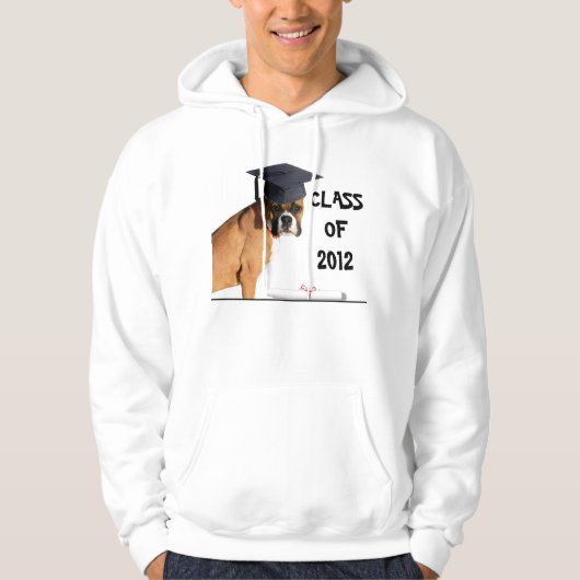 Boxer Dog Class of 2012 Afstuderen sweatshirt (Voorkant)