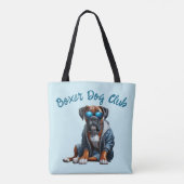 Boxer Dog Club Tote Bag (Achterkant)