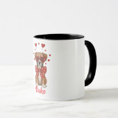 boxer dog coffee mug Valentine's Day 2026 Mok (Voorkant rechts)
