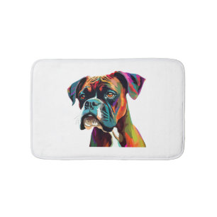 Boxer Dog Colorful Badmat