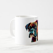 Boxer Dog Colorful Koffiemok (Voorkant links)