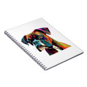 Boxer Dog Colorful Notitieboek (Rechterzijde)
