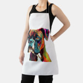 Boxer Dog Colorful Schort (Insitu)