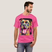 Boxer Dog Colorful T-shirt (Voorkant volledig)