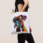 Boxer Dog Colorful Tote Bag (Dichtbij)
