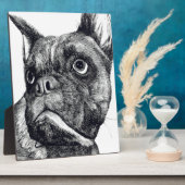Boxer Dog Cuteness Fotoplaat (Zijkant)