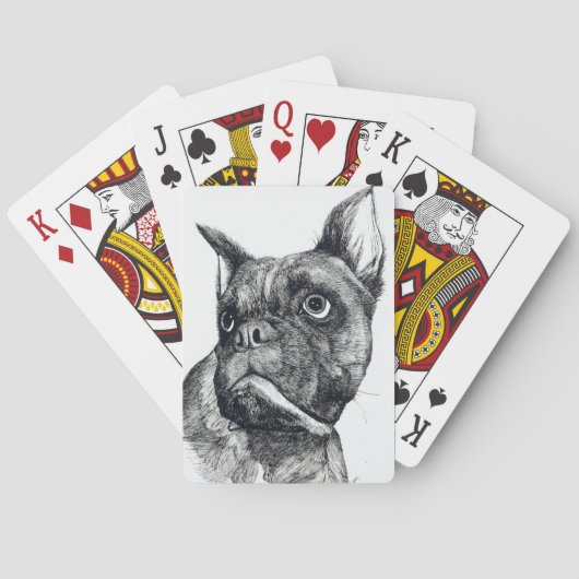 Boxer Dog Cuteness Pokerkaarten (Achterkant)
