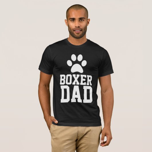 BOXER DOG DAD T-SHIRTS (Voorkant volledig)