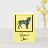 Boxer Dog Dank u Wenskaart Kaart (Gele Bloem)