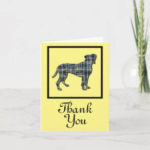 Boxer Dog Dank u Wenskaart Kaart