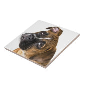 Boxer dog decorative tile tegeltje (Zijkant)