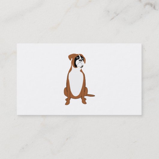 Boxer Dog Design Boarding Kennels Visitekaartje (Achterkant)