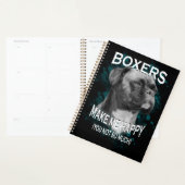 Boxer Dog Dierenvrienden Art Text Planner (Display)