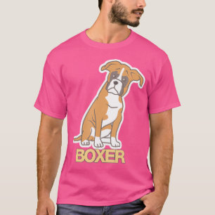 Boxer Dog door Wagapparel T-shirt