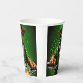 Boxer Dog Driving Bike St. Patrick's Day Papieren Bekers (Rechts)