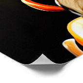 Boxer Dog Driving Bike St. Patrick's Day Poster (Hoek)