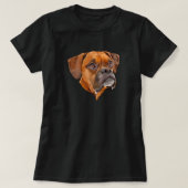 Boxer Dog Face Graphic T-shirt (Design voorkant)