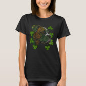 Boxer Dog Face Mandala Shamrock C Irish St Patrick T-shirt (Voorkant)