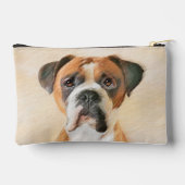 Boxer Dog Fawn Schilderij Uncropped Ear Schattigee Etui (Achterkant)
