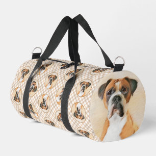 Boxer Dog Fawn Schilderij Uncropped Ear Schattigee Plunjezak