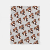 Boxer Dog Fleece Blanket, klein (Voorkant)