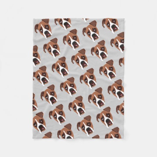 Boxer Dog Fleece Blanket, klein Deken (Voorkant)