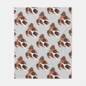 Boxer Dog Fleece Blanket, medium (Voorkant)