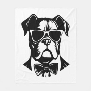 Boxer Dog Fleece Deken