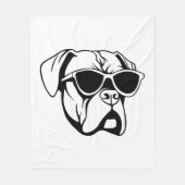 Boxer Dog Fleece Deken (Voorkant)