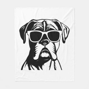 Boxer Dog Fleece Deken