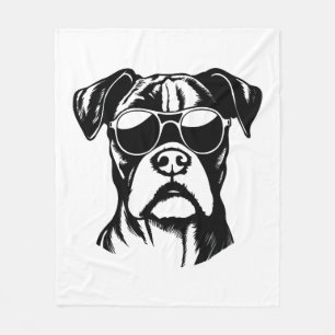 Boxer Dog Fleece Deken