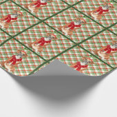 Boxer Dog Funny Holiday met kerstmis Cadeaupapier (Hoek)