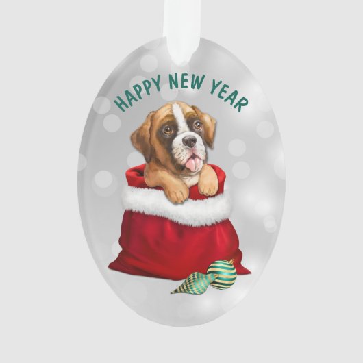 Boxer Dog Gift verrassend Ornament (achterkant)
