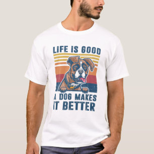 Boxer Dog Gifts Funny Boxer Dog Pap Mannen Vrouwen T-shirt