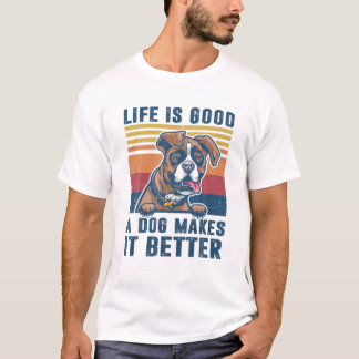 Boxer Dog Gifts Funny Boxer Dog Pap Mannen Vrouwen T-shirt